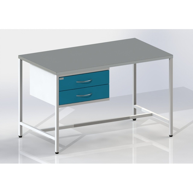 СЛ-Т2 - стол лабораторный, столешница из стали, 2 выдвижных ящика | Виталия (Россия)