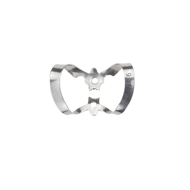 9Т - крепление для Раббер Дам Медента, тип «бабочка», зубчатые симметричные щечки со смещением | Medenta Instruments Co. (Пакистан)