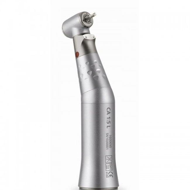 CA 1:5 L Micro-Series - повышающий угловой наконечник с подсветкой, кнопочным зажимом бора и внутренним распылителем | Bien-Air (Швейцария)