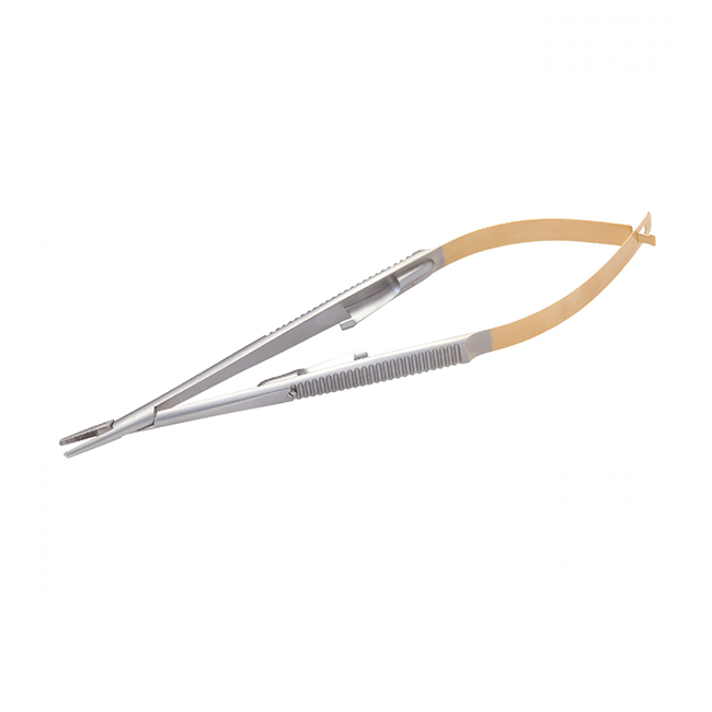 Иглодержатель Castoviejo с твердосплавными вставками, прямой, 140 мм | YDM (Япония)